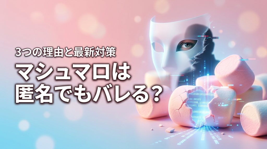 マシュマロは匿名でもバレる？特定される3つの理由と身バレを防ぐ最新対策